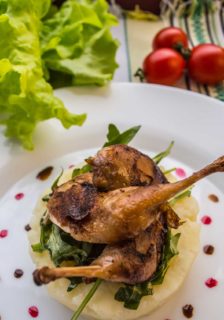Roasted Quail with Brandy