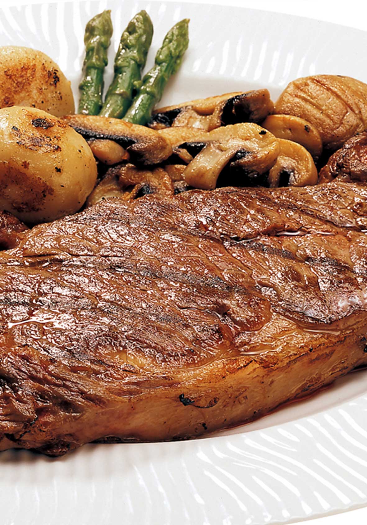 bison steak on a plate