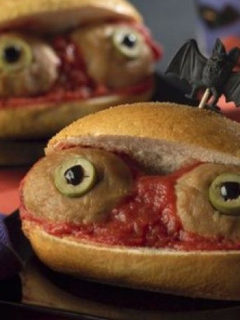 meatball eyeball sandwich
