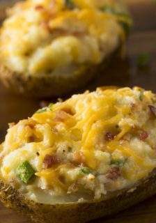 Twice Baked Potato with Bison Bits Recipe